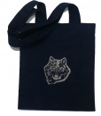 Textilní taška s vlkem