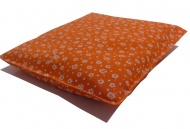 Nahřívací pohankový polštář - Oranžové kvítky (25x25cm)