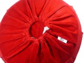 Meditační polštář Zafu - Temně červený manšestr - snímatelný potah