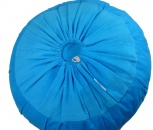 Meditační polštář Zafu - Jasně modrý manšestr - spodní strana Zafu se snímatelným potahem