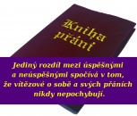 Kniha přání s textem o úspěchu a moci přání