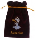Vínový sametový sáček Aquarius