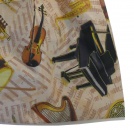 Velký sáček - Hudební nástroje (40x40cm) - detail sáčku