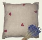 Levandulový polštářek se srdíčky