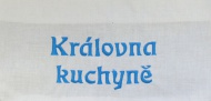 Kuchyňská zástěra - Modrotisk - další varianty výšivek