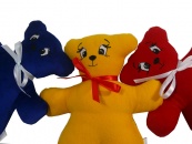 Bylinkové textilní zvířátko - Medvídek - výběr z více barev