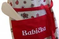 Kuchyňská zástěra - Vánoční - pro babičku