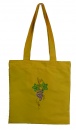 Textilní taška - Hroznové víno - žlutá taška