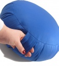 Meditační polštář Zafu - Velký modrý - úchyt pro snadné přenášení