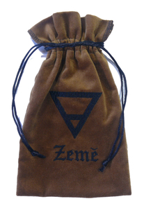 Element země - pytlík s výšivkou symbolu