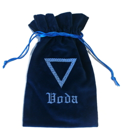 Pytlík s výšivkou symbolu - Element voda