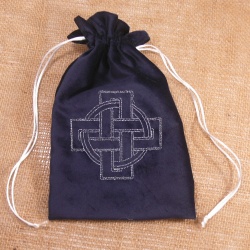 Sametový pytlík - Keltský kříž (velikost na přání)